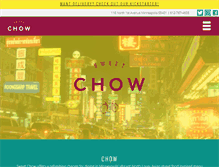 Tablet Screenshot of chowtakeaway.com